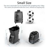 PUSUN PP-SMART--【Smart Pickleball Machine】80+ Ball Capacity | 4-6 Hours Battery Life | Speed 20-120km/h | 20 Landing Points | 12 Fixed Modes | APP Control | Ideal for Training/Teaching/Matches (Black)