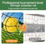 ZSSHAPPY 6FT White Mini Pickleball Net, Portable Quick Setup Practice Net for Indoor Outdoor Driveway Dink Shots