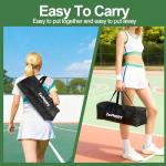 ZSSHAPPY 6FT White Mini Pickleball Net, Portable Quick Setup Practice Net for Indoor Outdoor Driveway Dink Shots