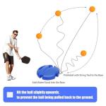 Match Buddy Pickleball Trainer,MatchBuddy Pickleball Training, Pickle Ball Rebound Practice Ball with String, Tennis Training Tool, Pickleball Equipment (Orange+2balls)