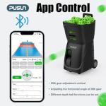 PUSUN Pickleball Machine, Protable Pickleball Launcher for Professional Training, Dual-Control via App&Remote, Dink/Full-Count Random/Fixed Shot, 80+Ball Capacity, Max Speed of 120km/h, Easy to Use