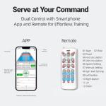 LKXNEW Smart Portable Pickleball Machine - Automatic Ball Launcher with App Control, 80-Ball Capacity, Multiple Training Modes