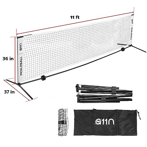A11N 11ft Portable Pickleball Practice Net