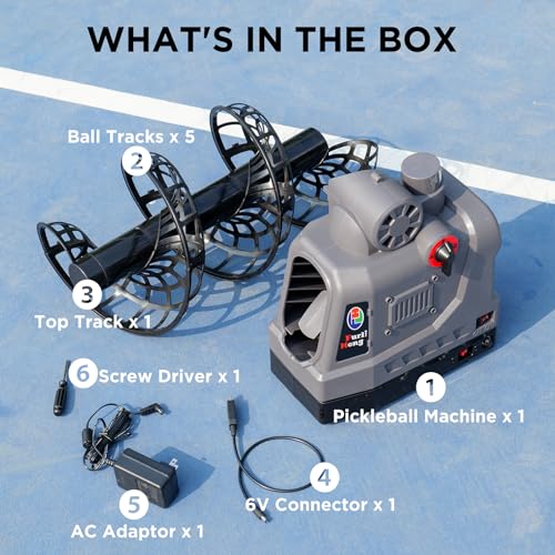 Portable Pickleball Launcher with Adjustable Speeds & Angles
