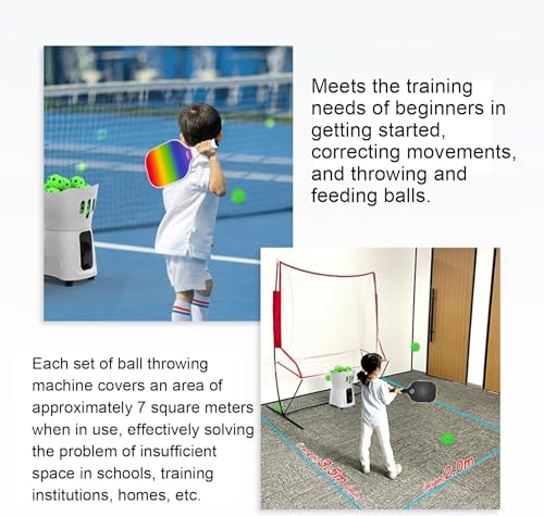 DNTWECL Portable Pickleball Thrower, Mini Pickleball Ball Machine, 25 Pieces Ball Capacity, APP Intelligent Control, 25-70° Serve Angle Adjustable, for Beginners