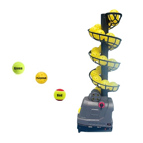 Portable Adjustable Pickleball Machine with Auto Swing