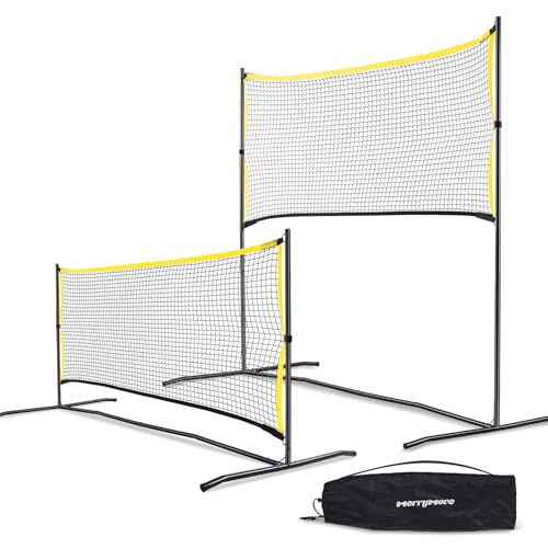 MerryMove 6ft Wide Pickleball Trainer with Practice Rebounder