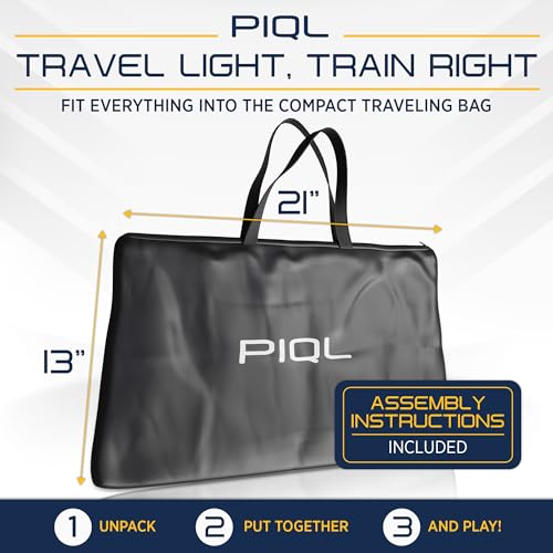 PIQL Pro Pickleball Target Net - Practice Equipment, Games