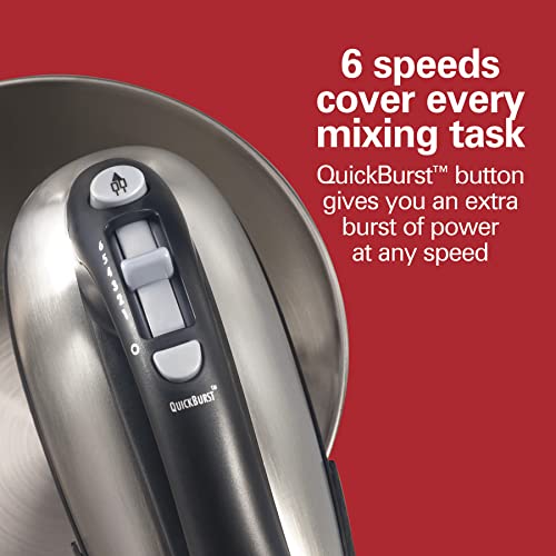 Hamilton Beach 6-Speed Stand and Hand Mixer - Black