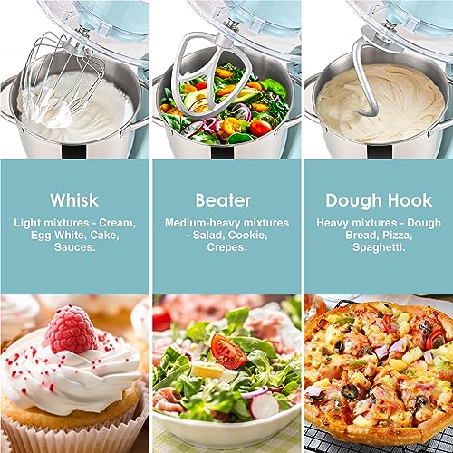 Stand Mixer with 2 Bowls, 10 Speeds, Attachments