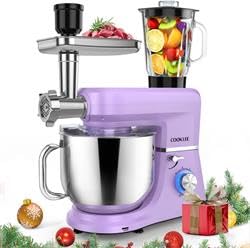 COOKLEE 6-IN-1 Stand Mixer, 8.5 Qt. Lavender