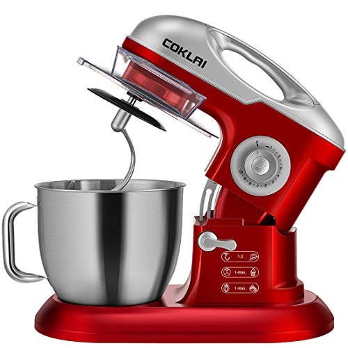 COKLAI Electric Stand Mixer with 7.3-Qt Stainless Bowl