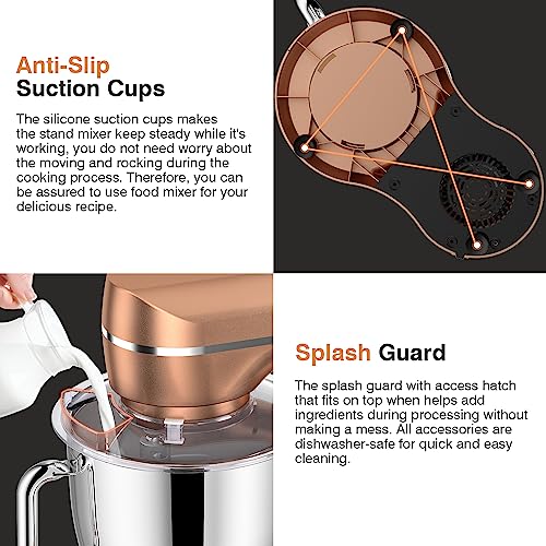 5QT Mini Angel Stand Mixer with 10 Speeds