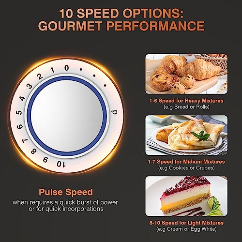 5QT Mini Angel Stand Mixer with 10 Speeds
