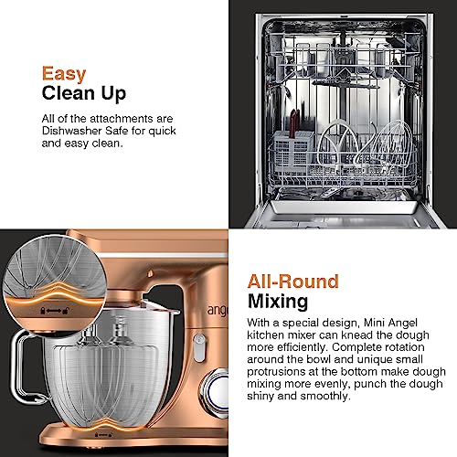 5QT Mini Angel Stand Mixer with 10 Speeds
