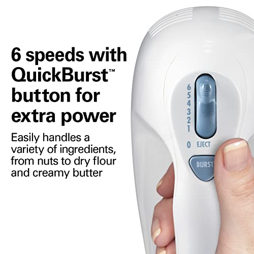 Hamilton Beach 6-Speed Hand Mixer with Whisk, Beaters