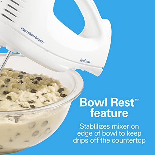 Hamilton Beach 6-Speed Hand Mixer with Whisk, Beaters