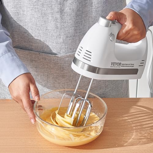 VEVOR Electric Hand Mixer with Turbo Boost & Storage Case