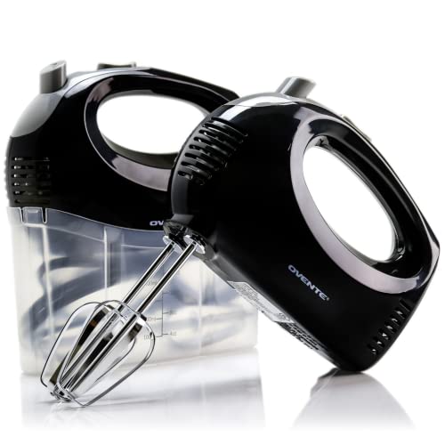 OVENTE Portable 5 Speed Electric Hand Mixer Kit