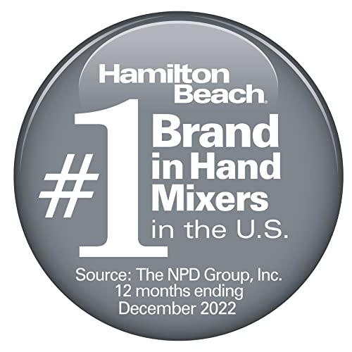 Hamilton Beach 6-Speed Electric Hand Mixer with Attachments, Storage Case