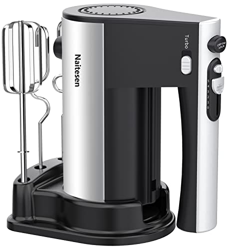 Powerful 600W Electric Hand Mixer with 10 Speeds