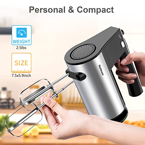 Powerful 600W Electric Hand Mixer with 10 Speeds