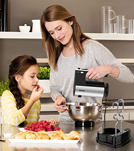 Powerful 600W Electric Hand Mixer with 10 Speeds