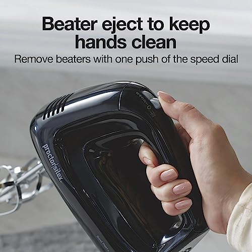 Compact Proctor Silex 5-Speed Hand Mixer, 215W Black