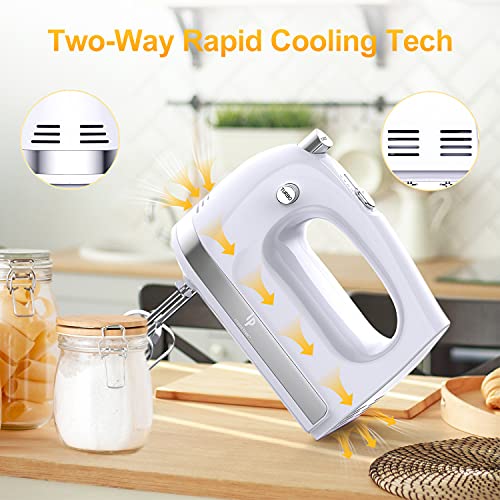 400W LILPARTNER Hand Mixer with 5 Speeds & Accessories