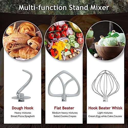 COOKLEE Stand Mixer, 9.5 Qt. 660W Champagne