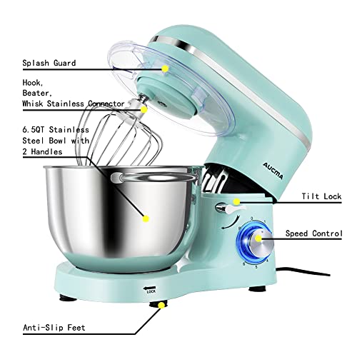 Aucma Kitchen Stand Mixer with 6-Speed Tilt-Head