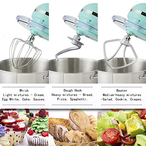 Aucma Kitchen Stand Mixer with 6-Speed Tilt-Head
