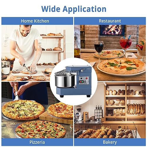 Garvee 8Qt Commercial Dough Mixer, Dual Rotating 450W