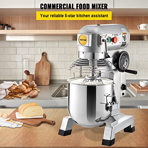 VEVOR Commercial Stand Mixer, 15Qt with 3 Speeds