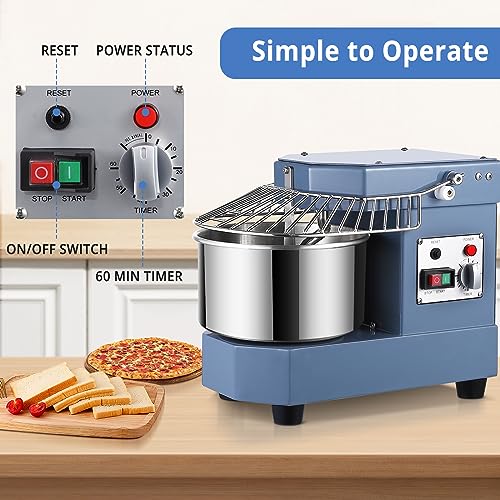 Garvee 8Qt Commercial Dough Mixer, Dual Rotating 450W