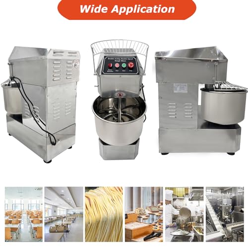 Commercial Electric Dough Mixer with Double Action Spiral Mixing