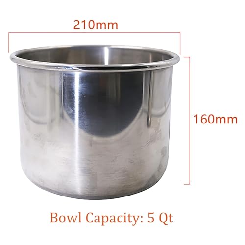 5 Qt Commercial Dough Mixer with Spiral Stand