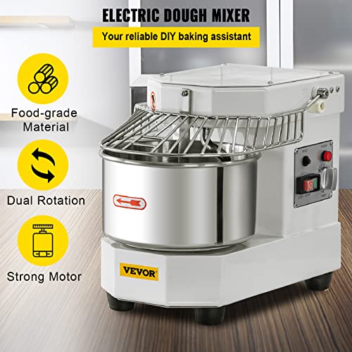 VEVOR Commercial Food Mixer - 8.5Qt, 450W Dual Rotating