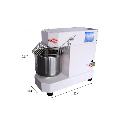 5 Qt Hakka Commercial Spiral Dough Mixer with Timer