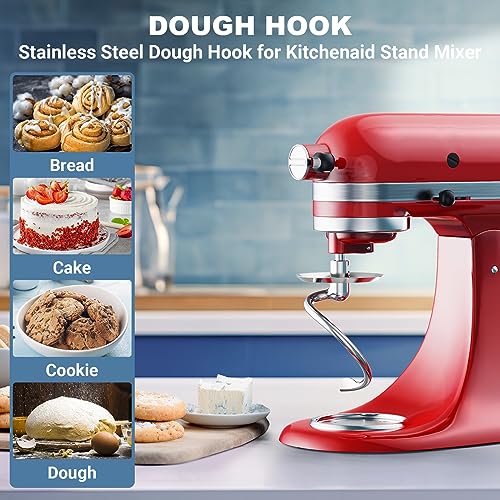 Kitchenaid Stand Mixer Spiral Dough Hook - Stainless Steel