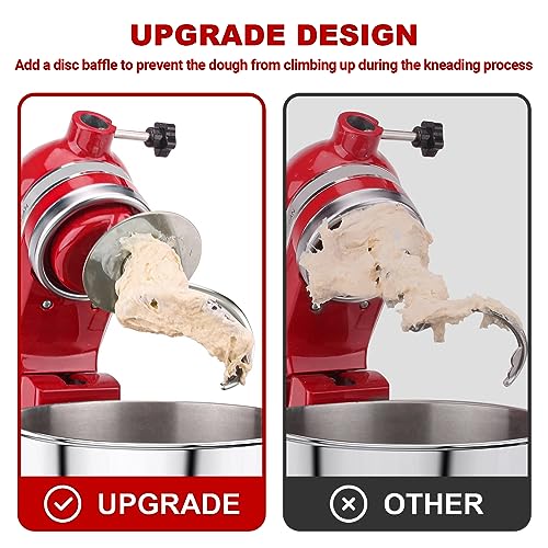 GVODE Stainless Steel Spiral Dough Hook for KitchenAid