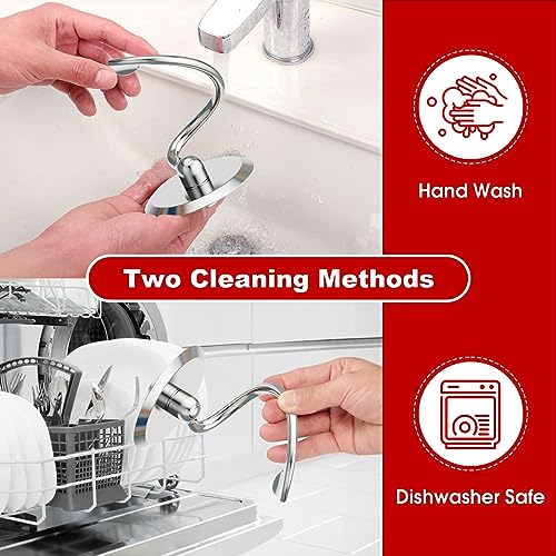 GVODE Stainless Steel Spiral Dough Hook for KitchenAid