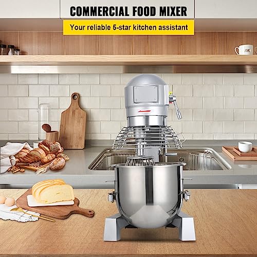 Commercial 30Qt Food Mixer with Timing Function