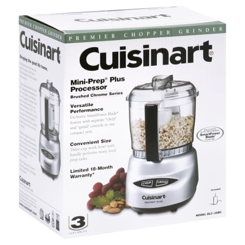 Cuisinart Mini-Prep Food Processor, 3 Cup, Brushed Chrome