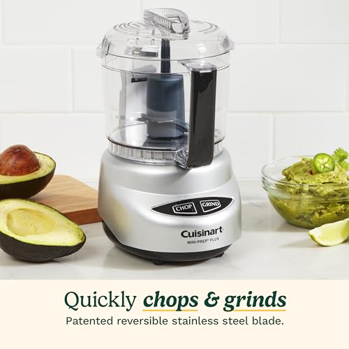 Cuisinart Mini-Prep Food Processor, 3 Cup, Brushed Chrome