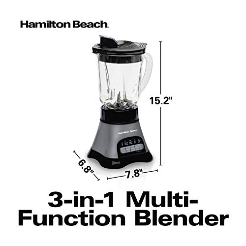 Hamilton Beach Blender & Food Processor Combo, Portable Blend-In