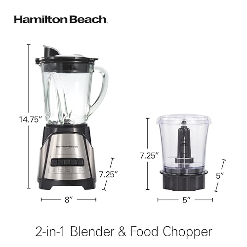 Hamilton Beach Power Elite Blender with 3-Cup Chopper