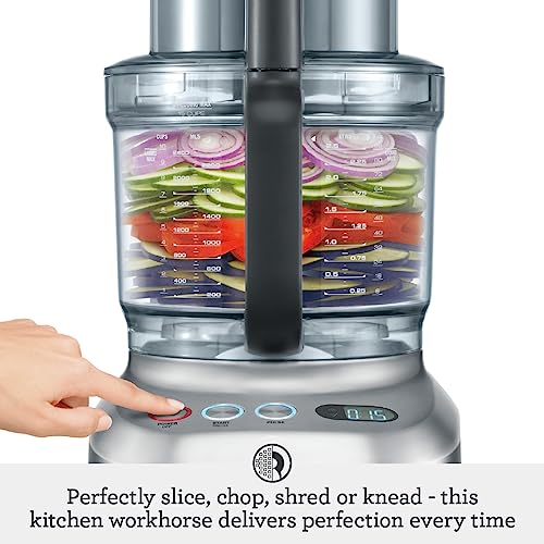 Breville 16 Cup Food Processor, Brushed Stainless Steel