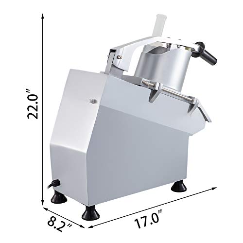 VBENLEM Commercial Electric Vegetable Slicer, Stainless Steel Processor