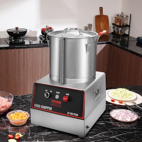 VEVOR 1400W Food Processor with 2 Extra Blades